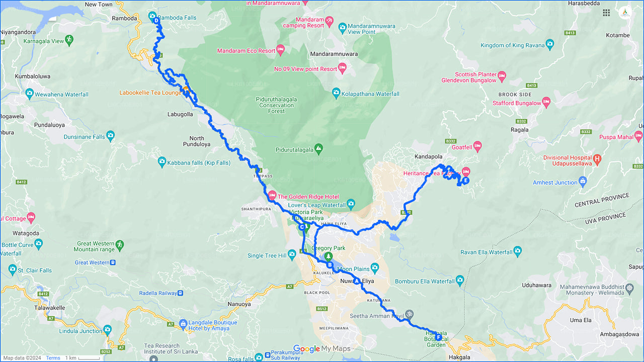 Tour della città di Nuwara Eliya