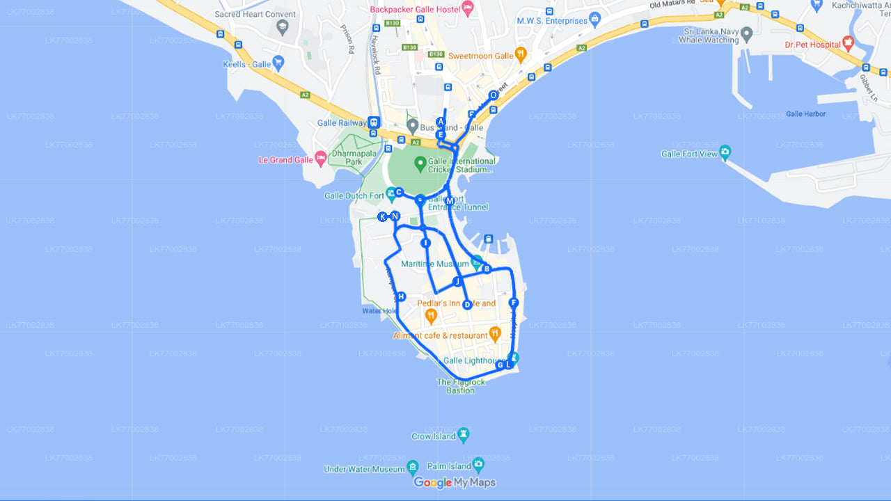 Dutch Fort and City by Bicycle from Galle