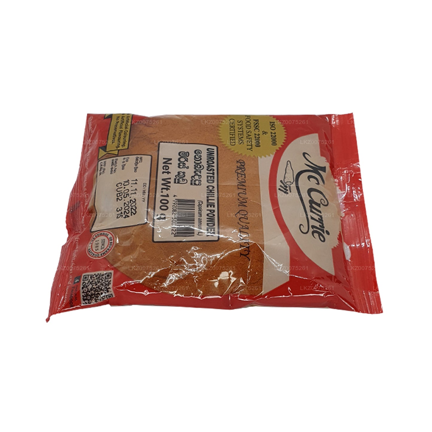 Peperoncino non tostato Mc Currie in polvere (100g)