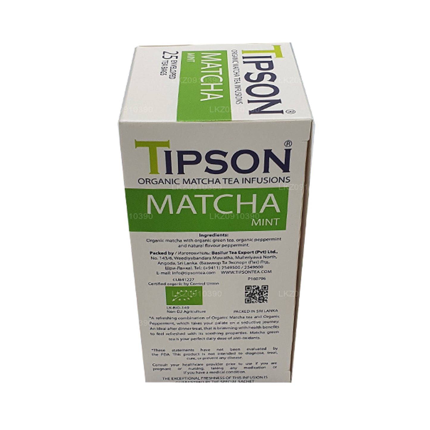 Tipson Tea Matcha e menta biologici (37,5 g)