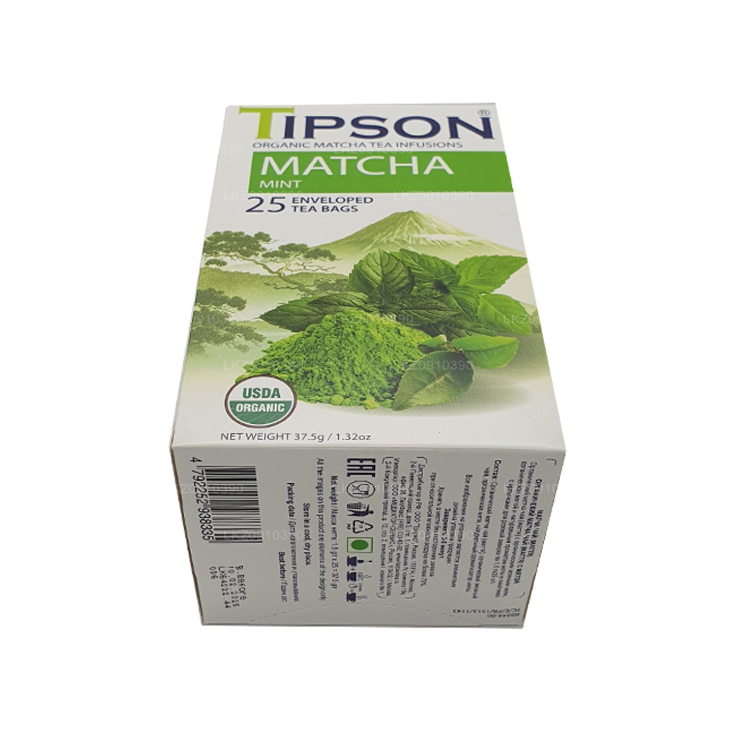 Tipson Tea Matcha e menta biologici (37,5 g)