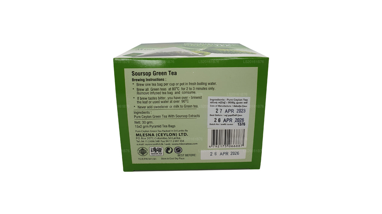 Tè verde Mlesna Soursop (30g) 15 bustine di tè