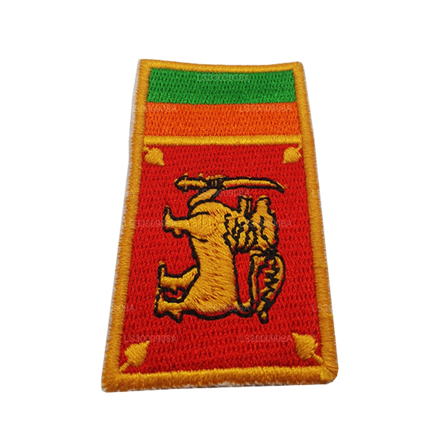 Sri Lankan National Flag Fabric Badge (Design A)