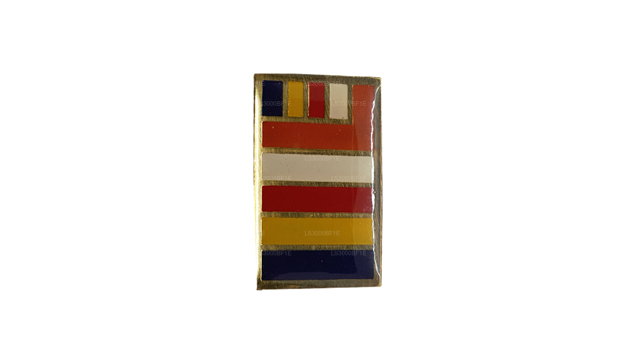 Sri Lankan Buddhist Flag Lapel Pin