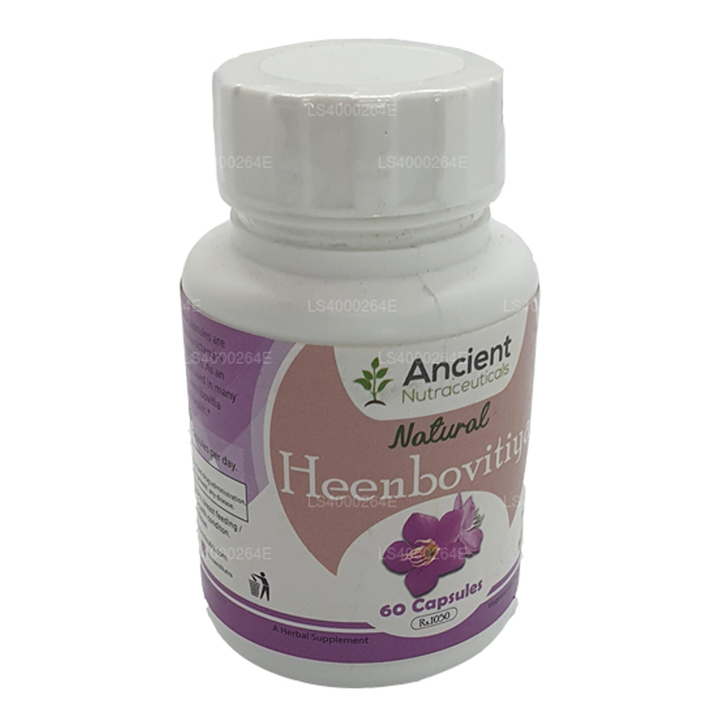 Ancient Nutraceuticals Organic Heen Bovitiya (60 g x 650 mg capsule vegetali)
