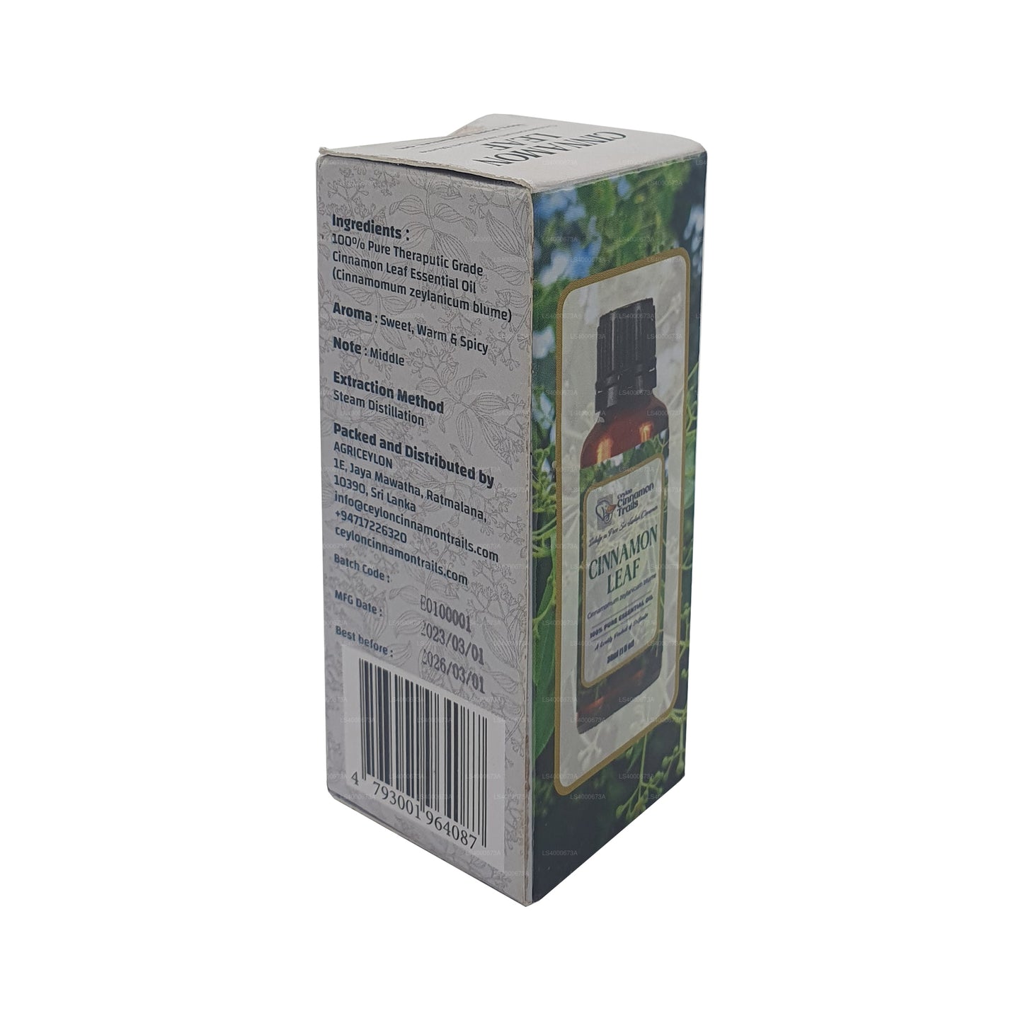 Olio essenziale di foglie di cannella Ceylon Cinnamon Trails (10ml)