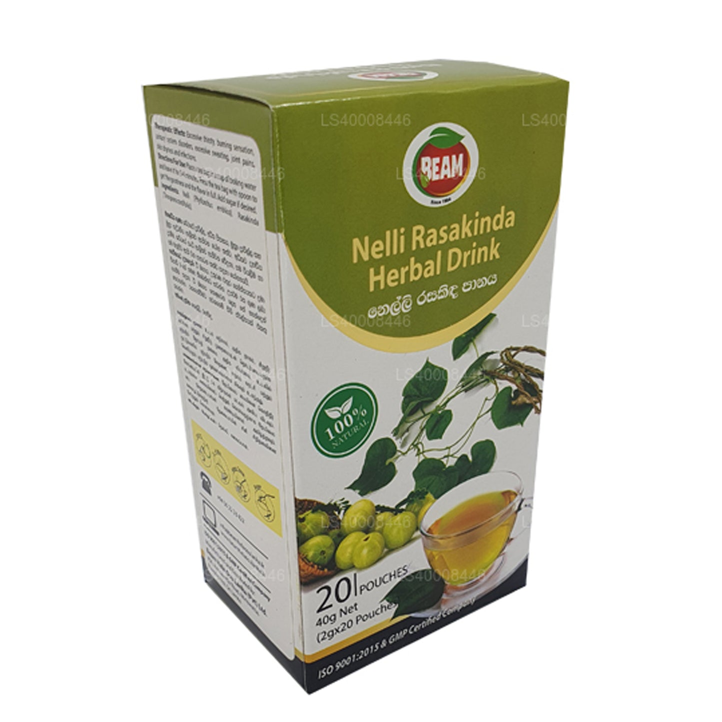 Bevanda a base di erbe Beam Nelli Rasakinda (40g) 20 bustine di tè