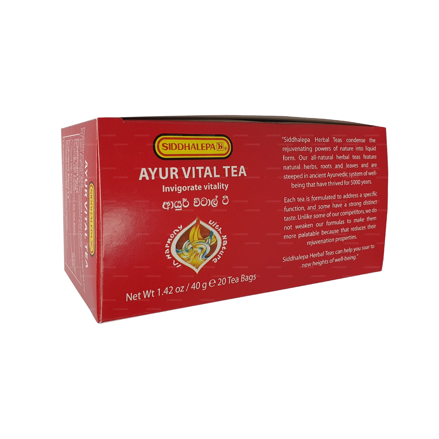 Siddhalepa Ayur Vital Tea (40g) 20 bustine di tè