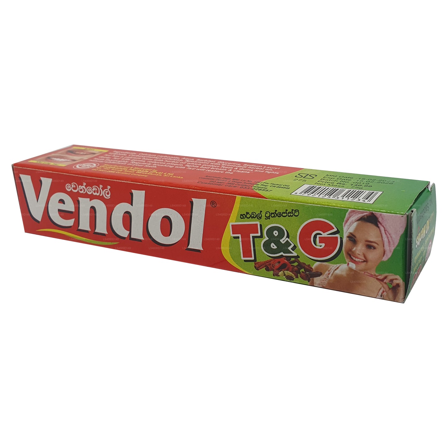 Dentifricio Vendol T e G (135 g)