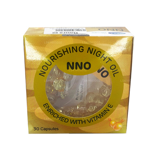 Olio da notte nutriente NNO con vitamina E e olio di jojoba (30 capsule)