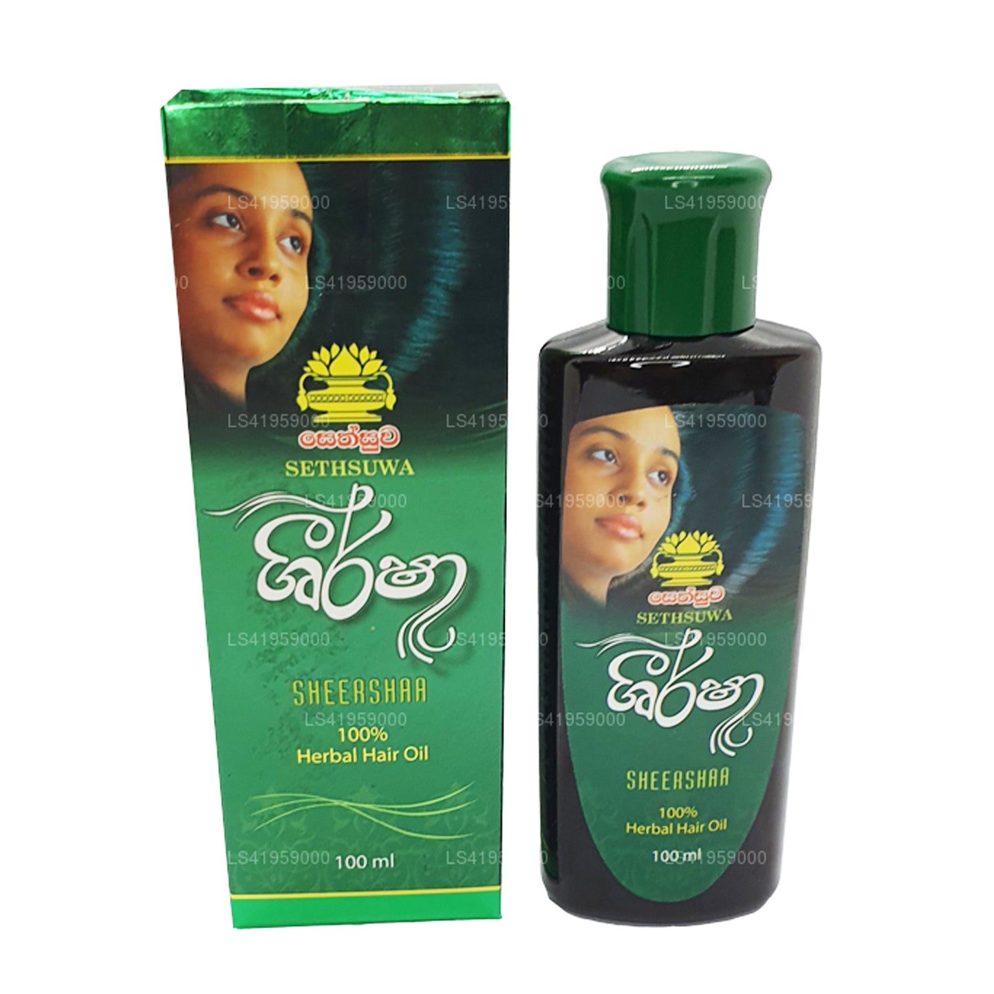 Olio per capelli alle erbe Sethsuwa Sheersha (100ml)