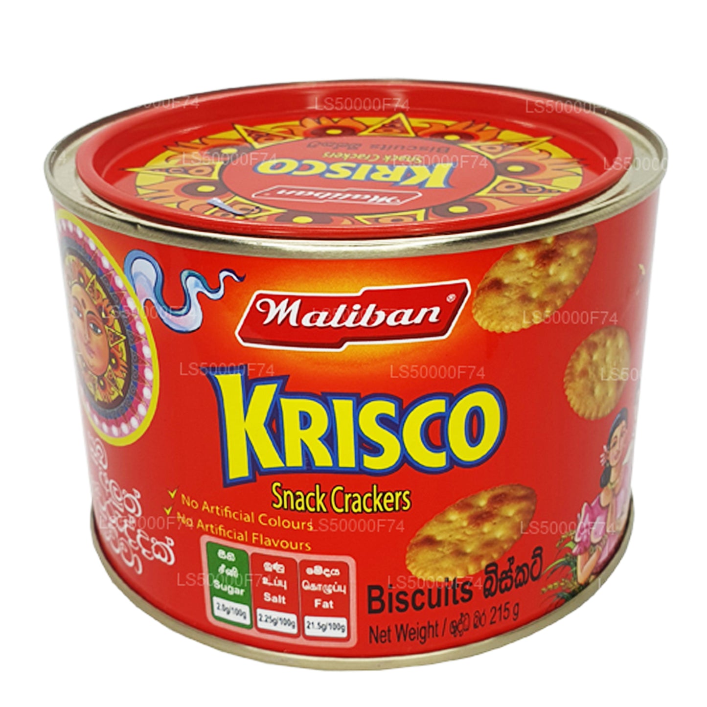 Biscotti Maliban Krisco Snack Crackers (215 g)