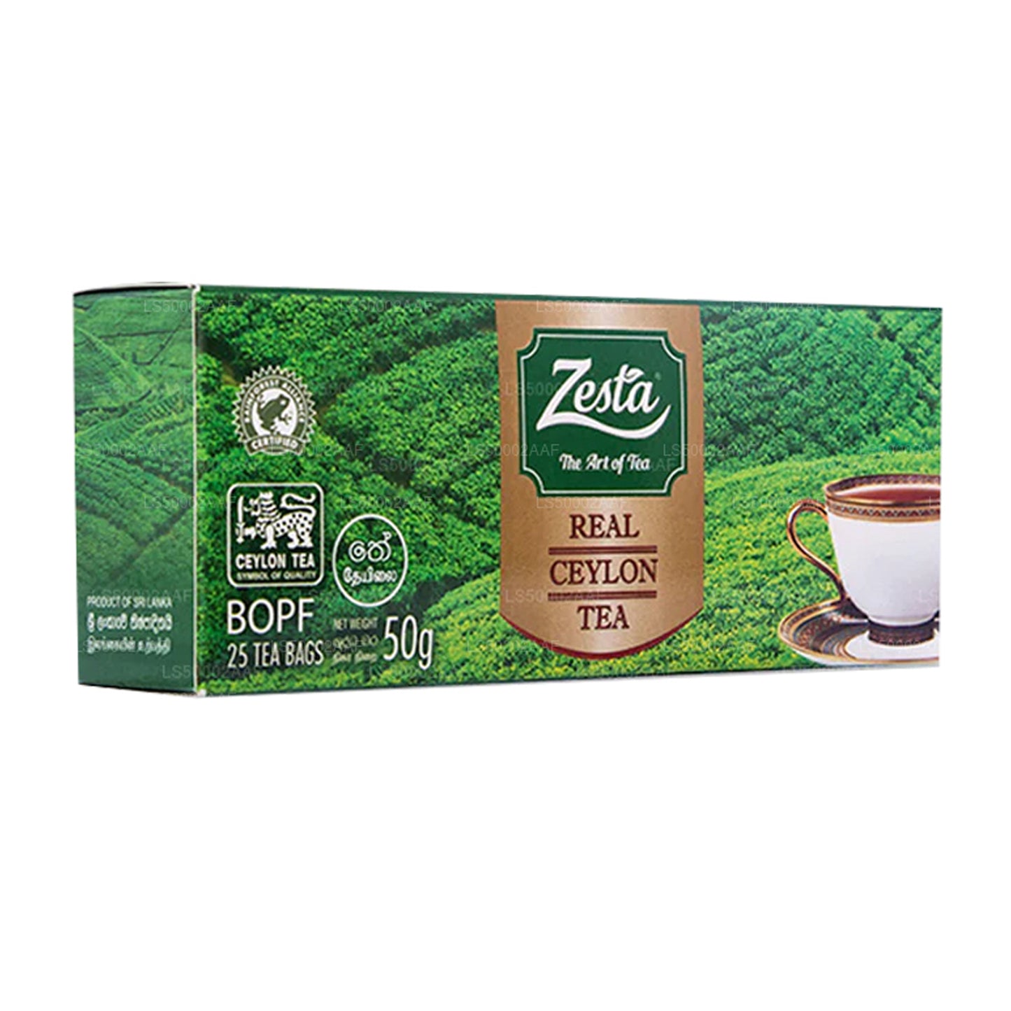 Tè Zesta Real Ceylon (50 g) 25 bustine di tè