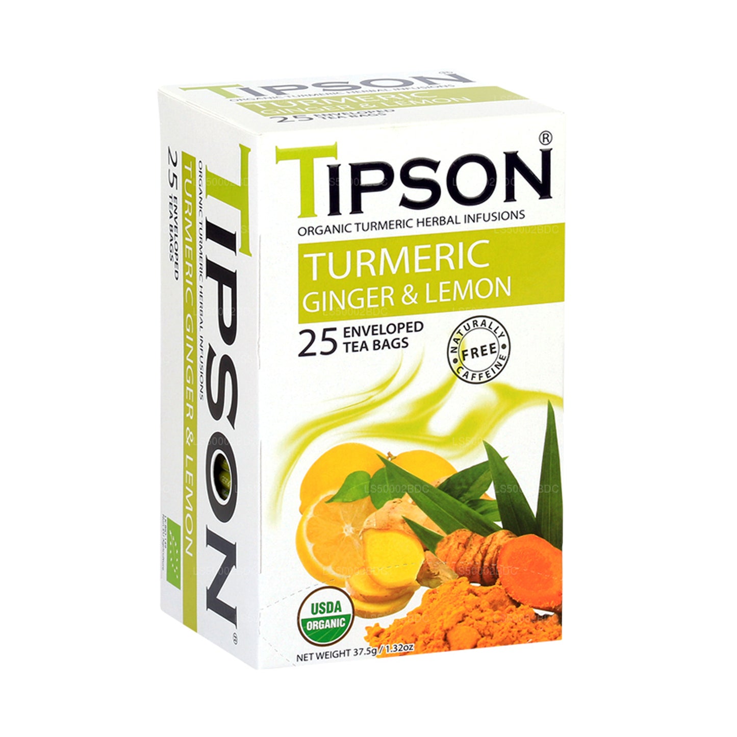 Tipson Tea curcuma biologica zenzero e limone (37,5 g)