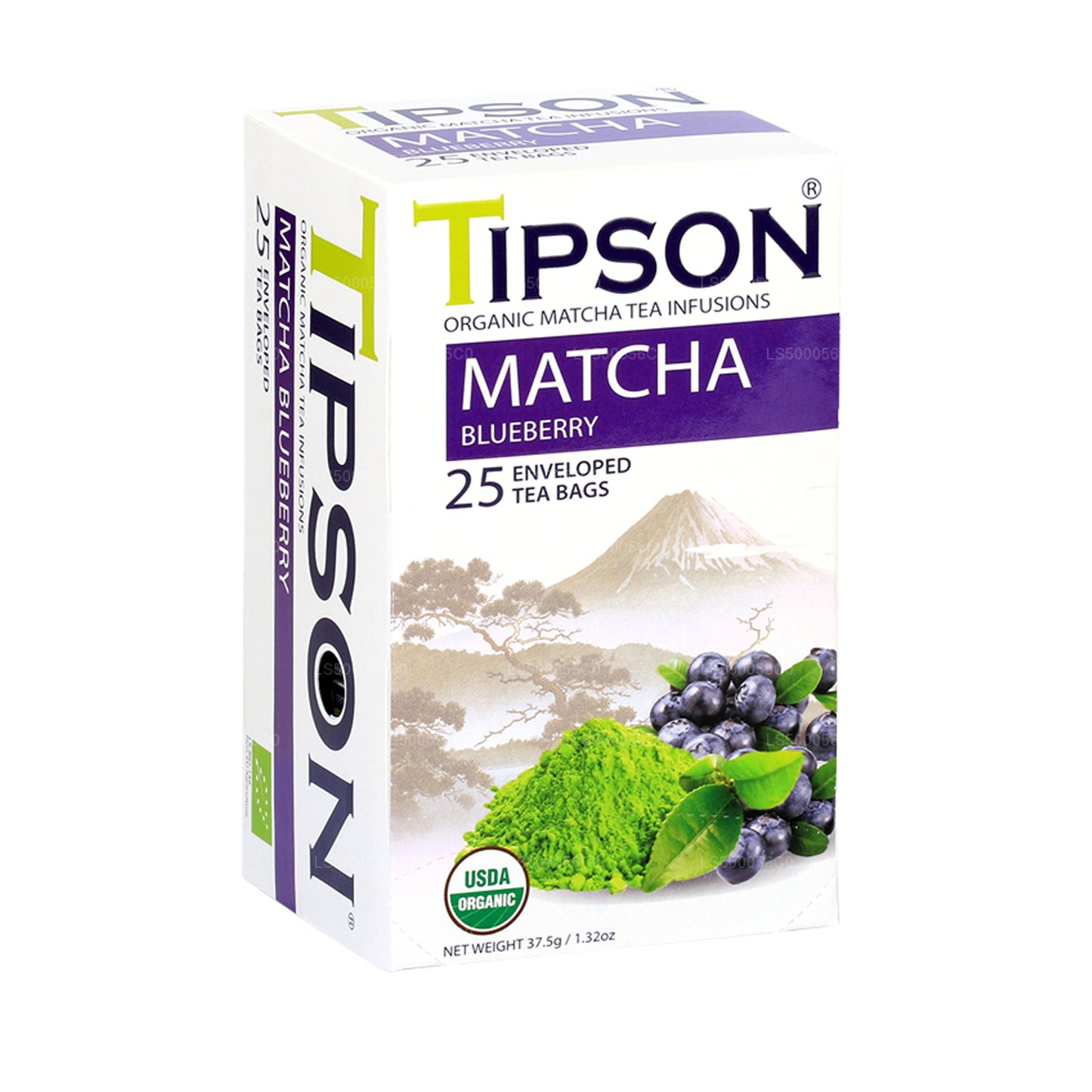 Tè Matcha Mirtillo biologico Tipson (37,5 g)