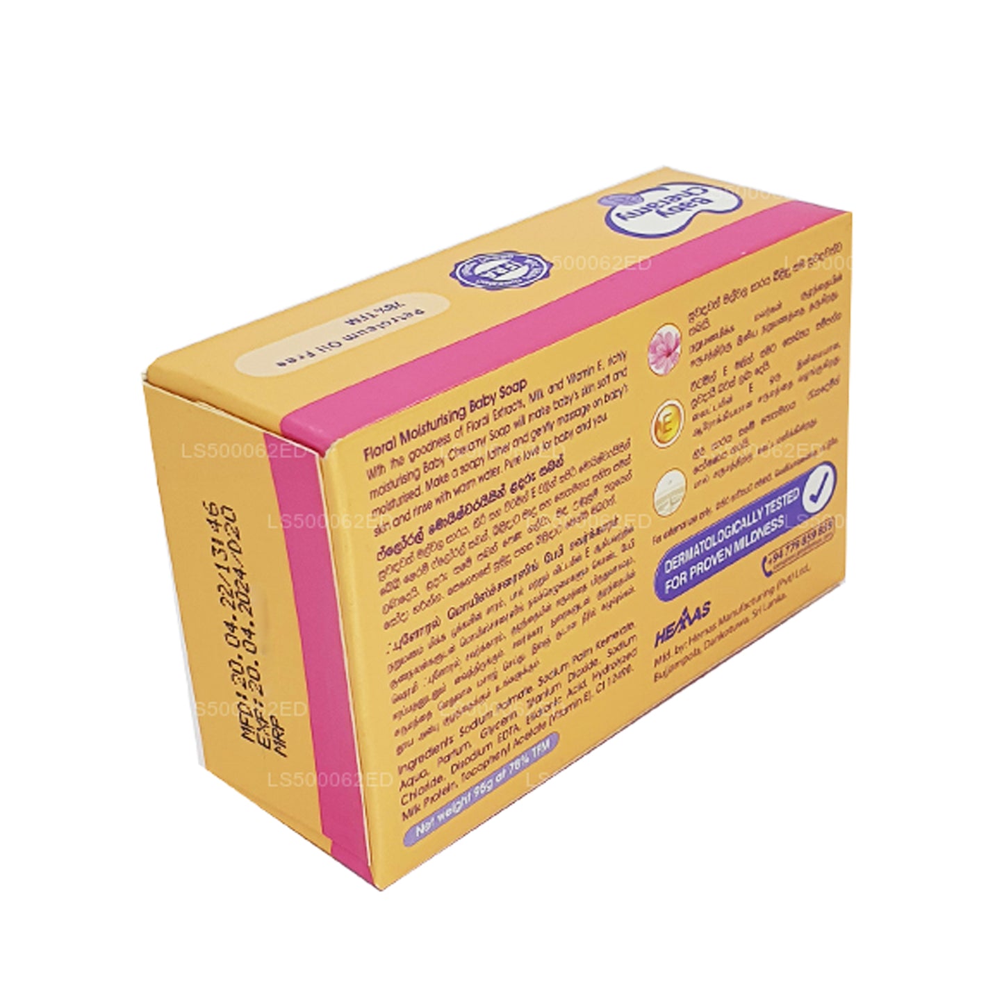 Sapone per bambini Baby Cheramy Floral (95g)