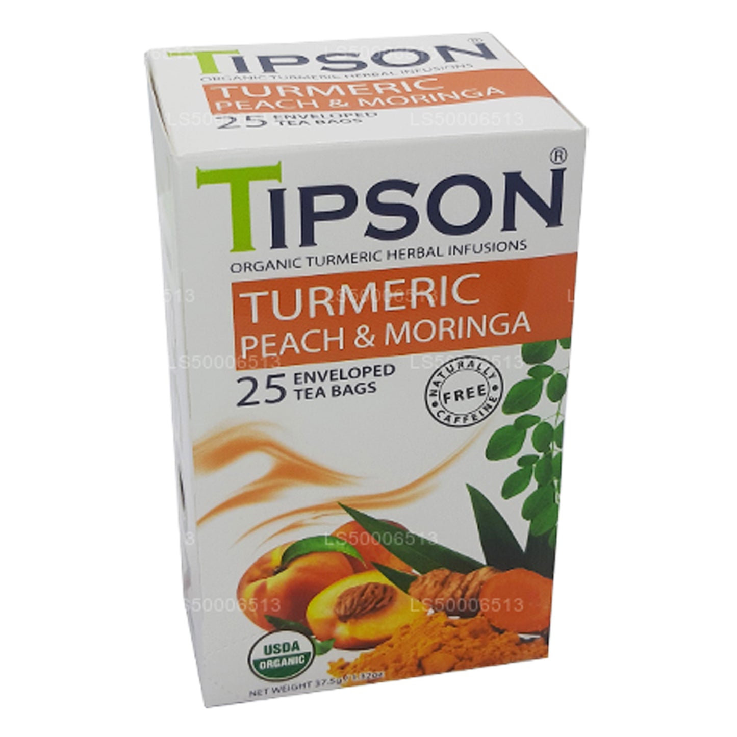 Tipson Tea Curcuma biologica, pesca e moringa (37,5 g)