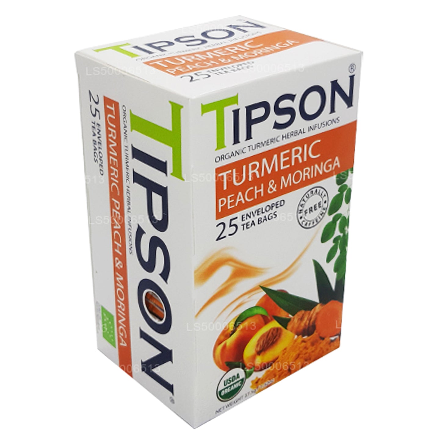 Tipson Tea Curcuma biologica, pesca e moringa (37,5 g)