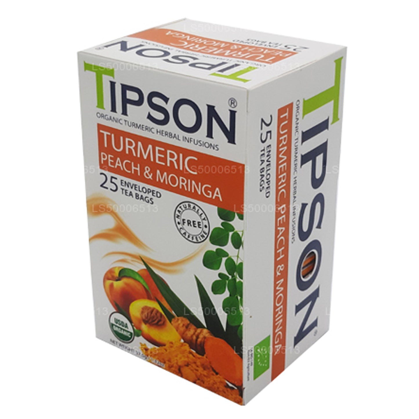 Tipson Tea Curcuma biologica, pesca e moringa (37,5 g)