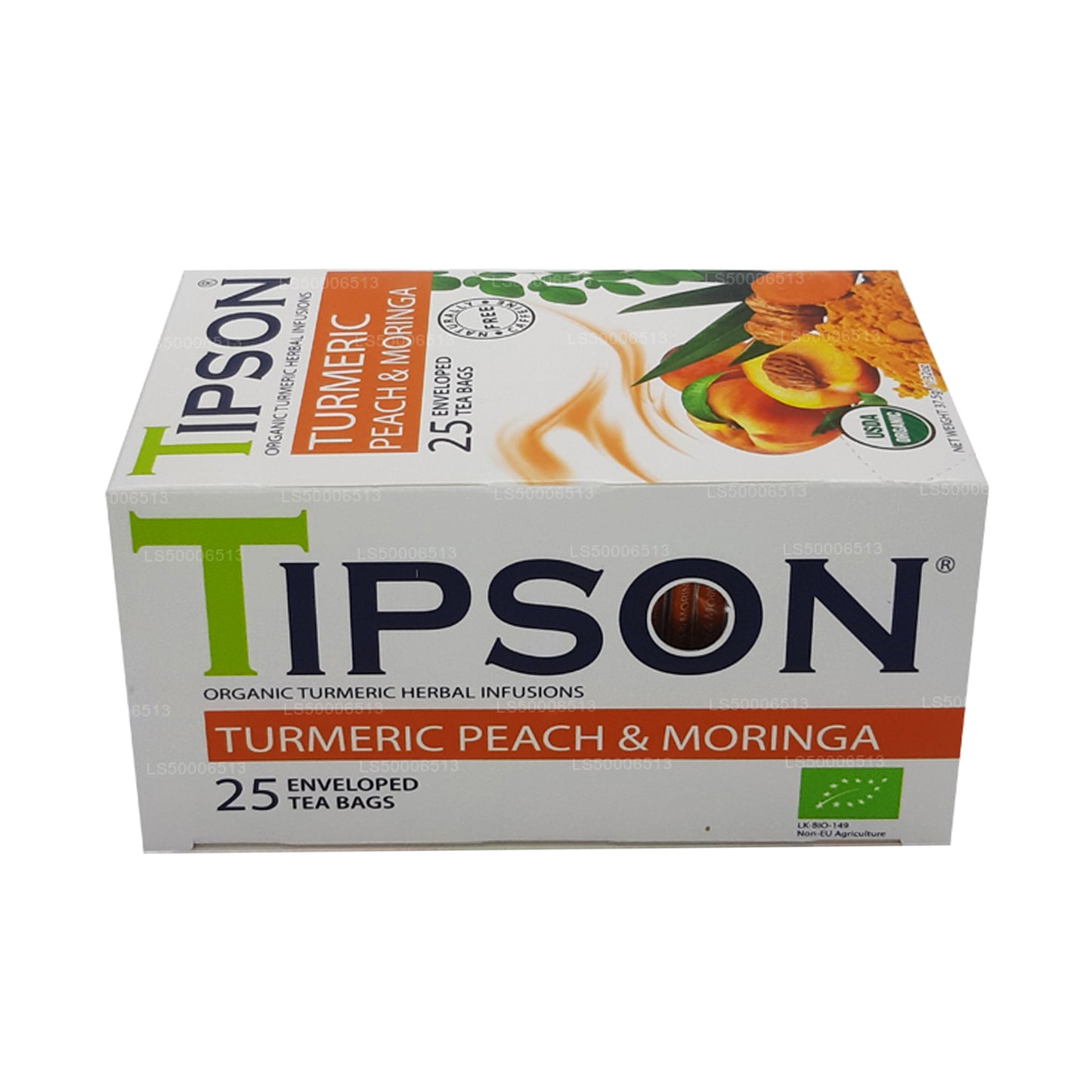 Tipson Tea Curcuma biologica, pesca e moringa (37,5 g)