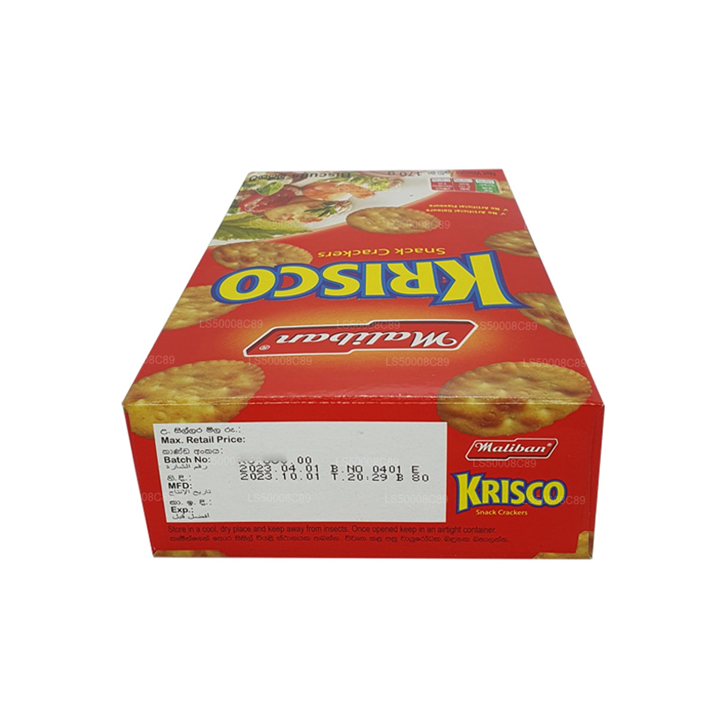 Biscotti Maliban Krisco Snack Crackers (170 g)