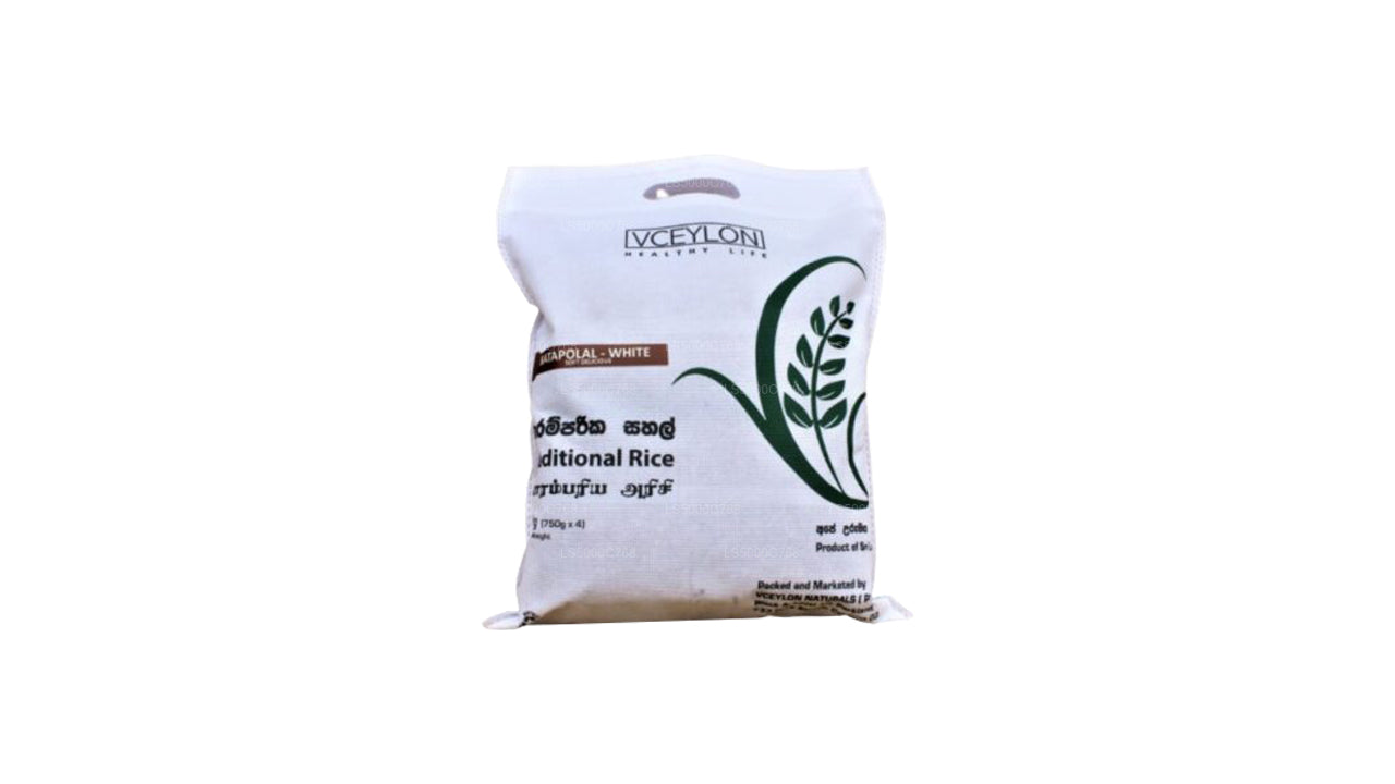 vCeylon Batapolal White Rice (3kg)