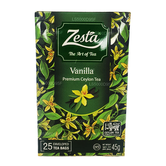 Tè nero alla vaniglia Zesta (45 g) 25 bustine di tè