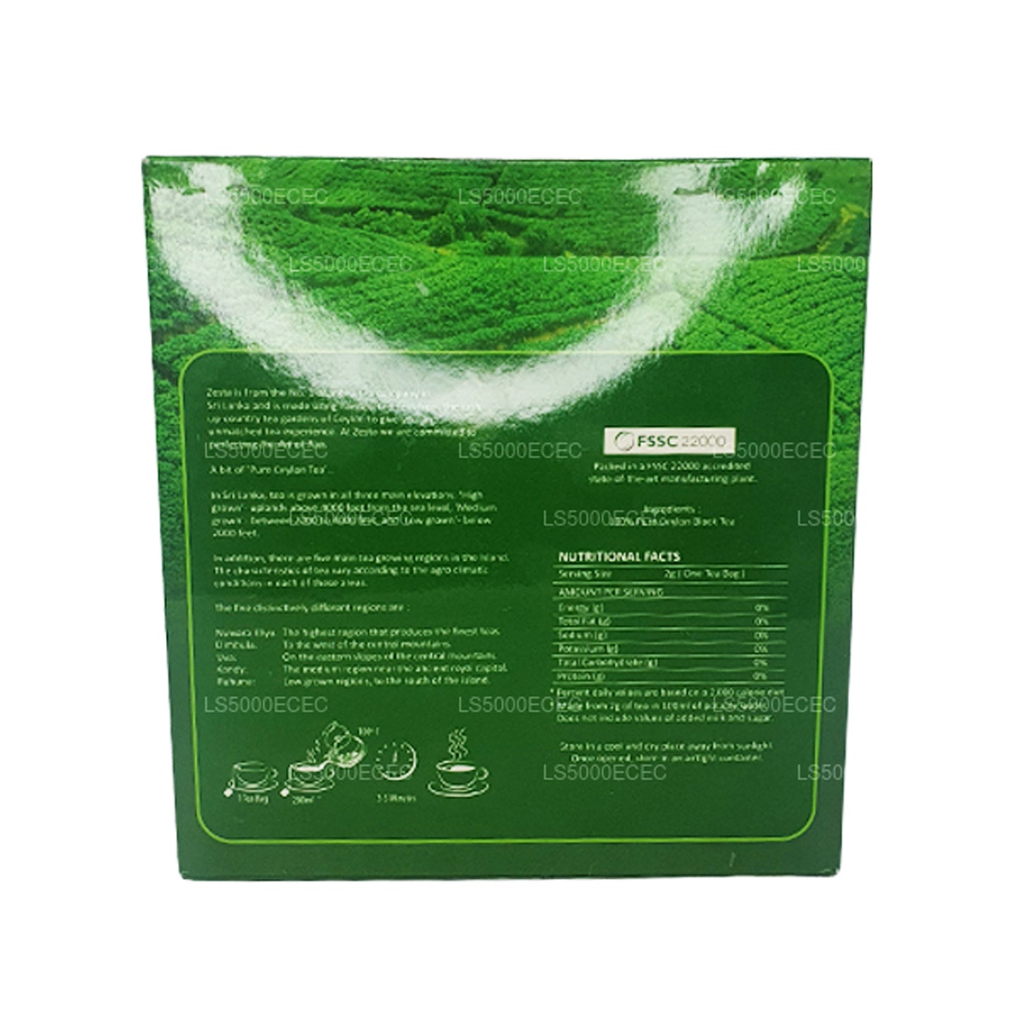 Zesta Real Ceylon Tea (200g) 100 bustine di tè