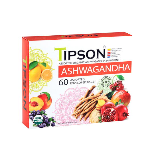 Tipson Tea Ashwagandha biologico assortito (72g)