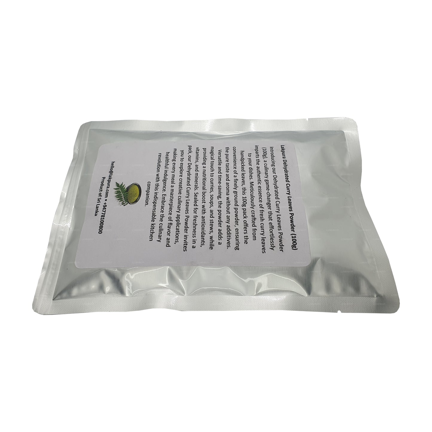 Foglie di curry disidratate Lakpura in polvere (100g)