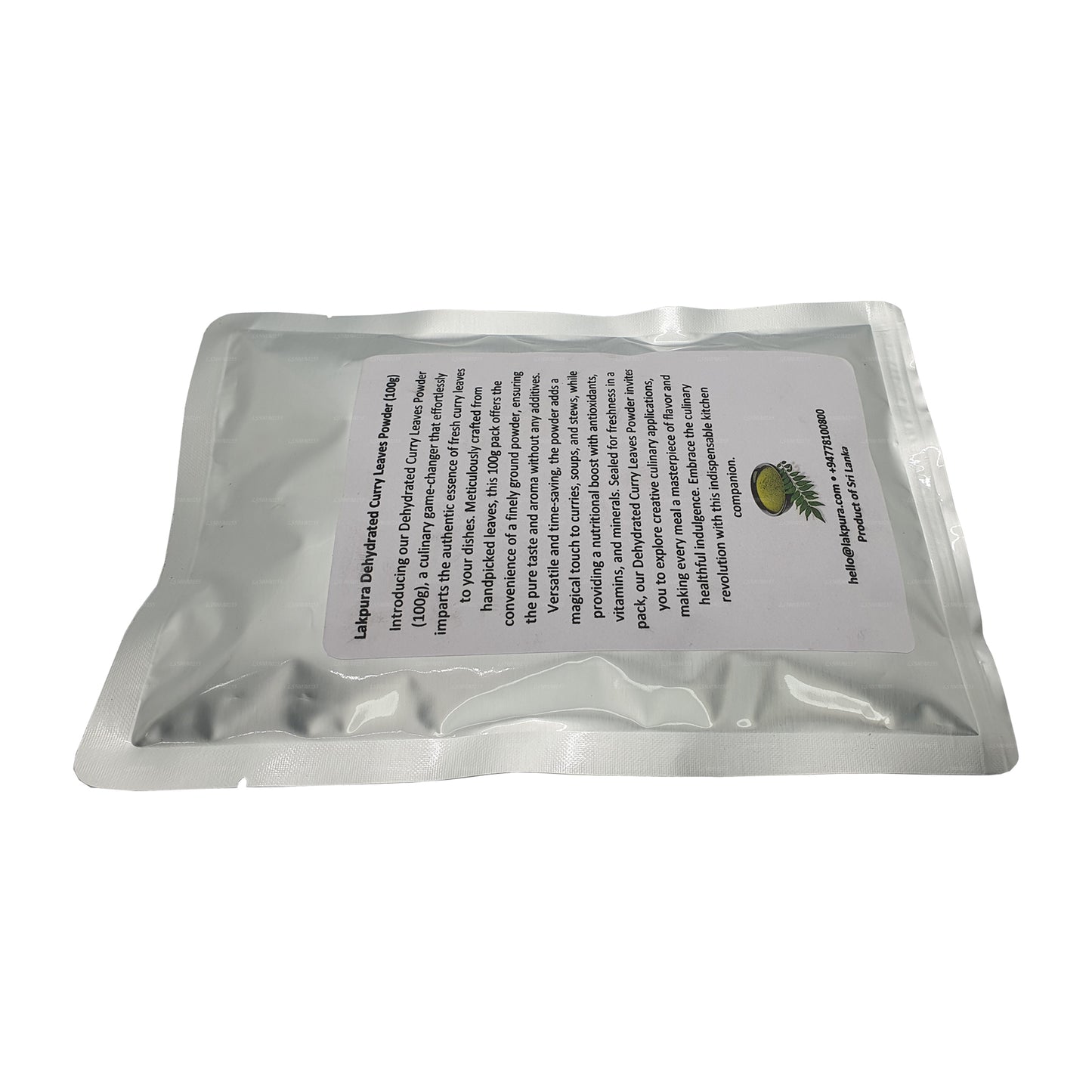 Foglie di curry disidratate Lakpura in polvere (100g)