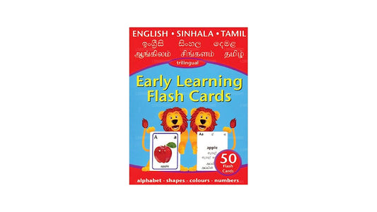 Schede flash per l'apprendimento precoce (trilingue: inglese, singalese, tamil)