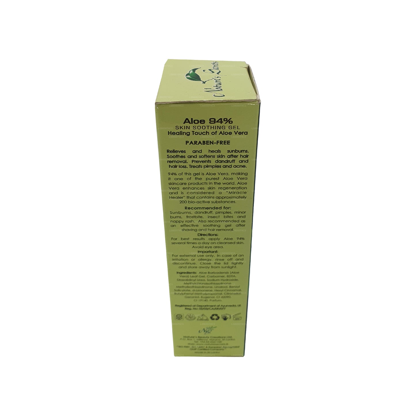 Gel levigante per la pelle Nature`s Secrets Aloe 94% (50ml)