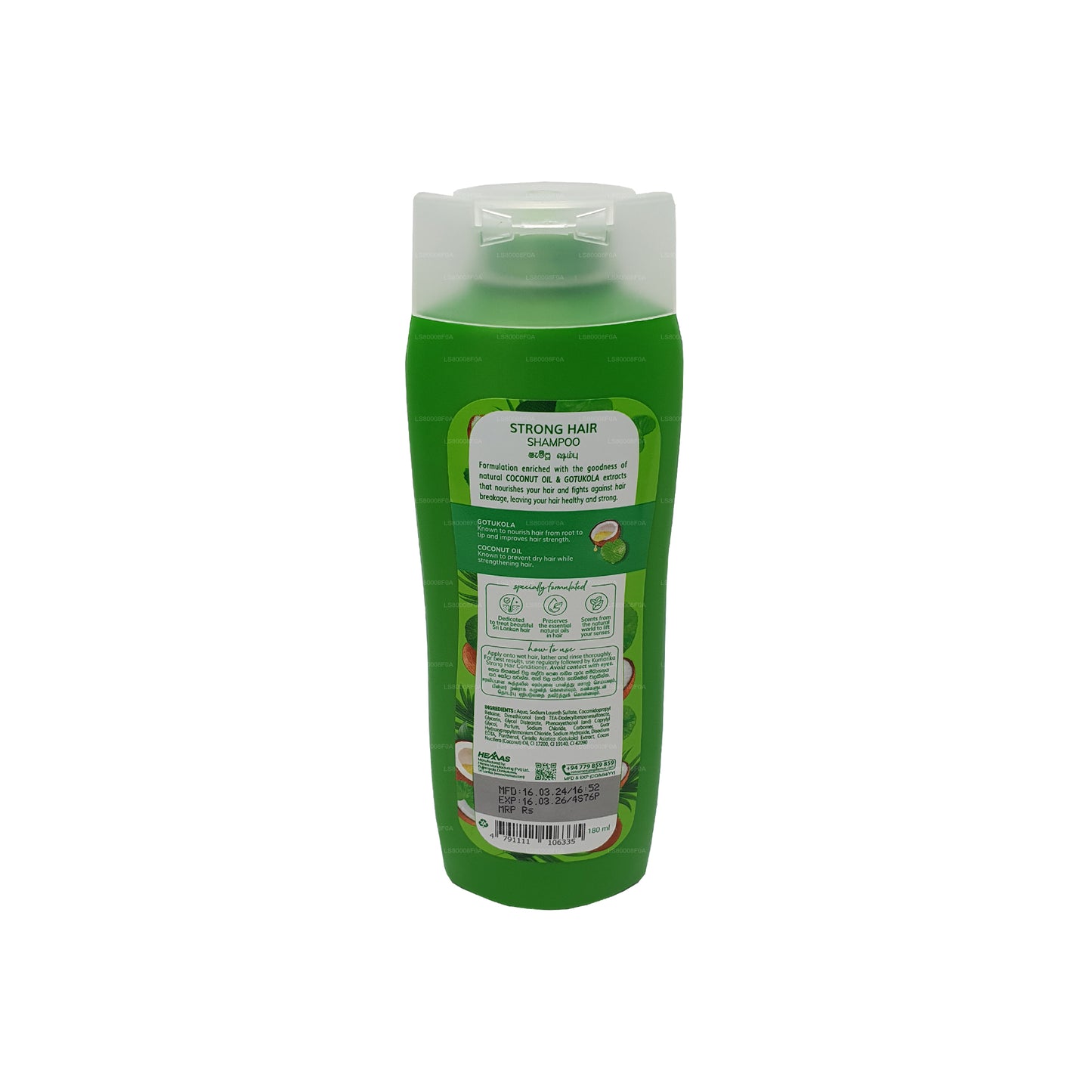 Shampoo per capelli forte Kumarika