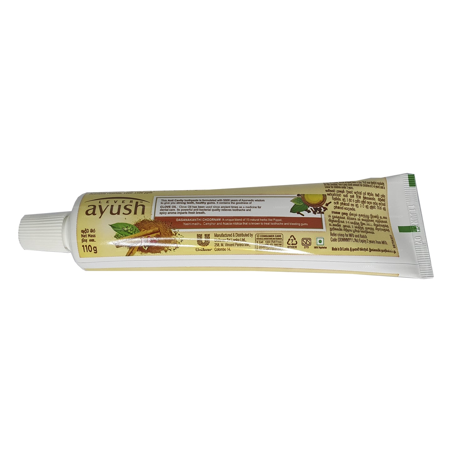 Dentifricio all'olio di chiodi di garofano Ayush anti cavità