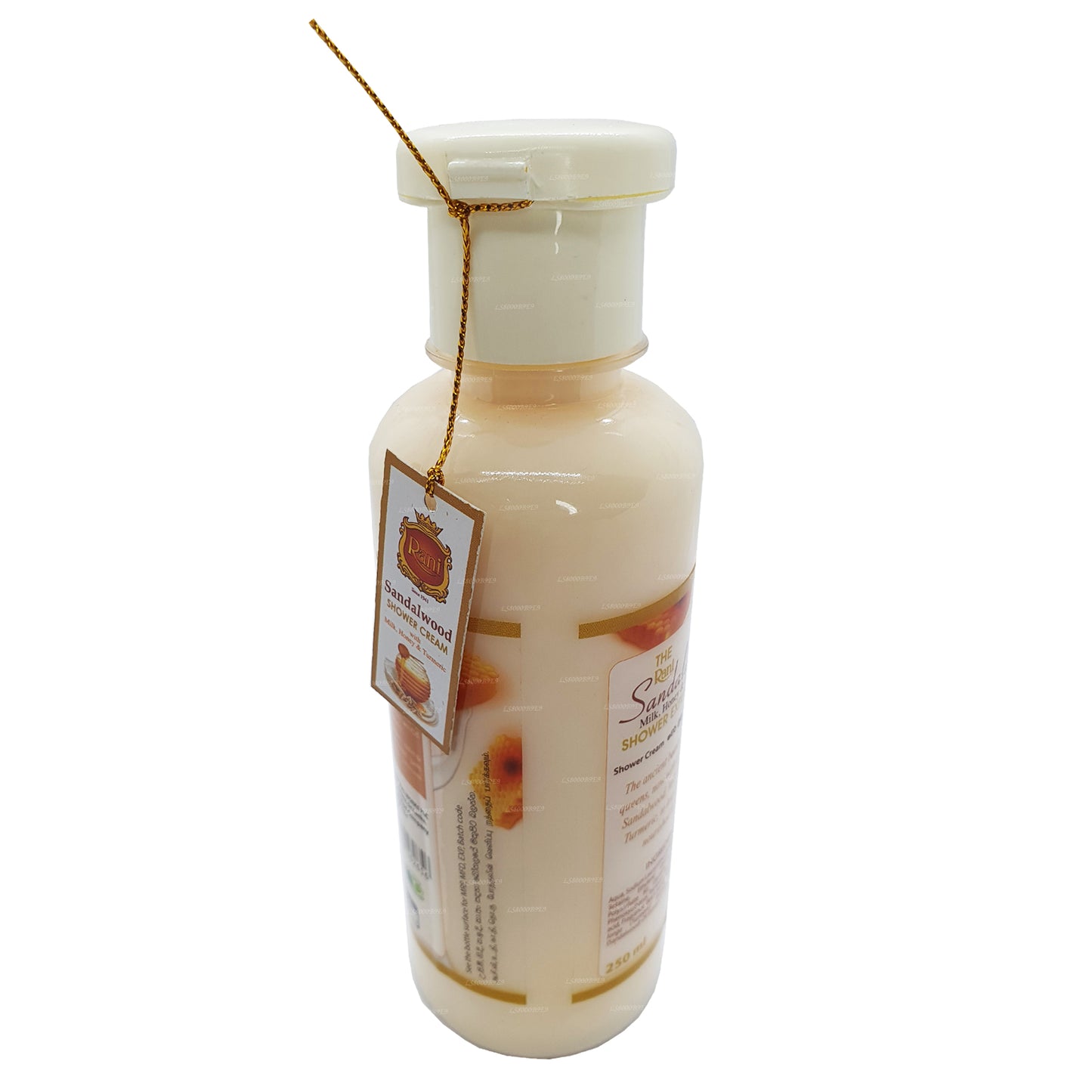 Crema doccia Swadeshi Rani Sandalwood con latte, miele e curcuma (250ml)