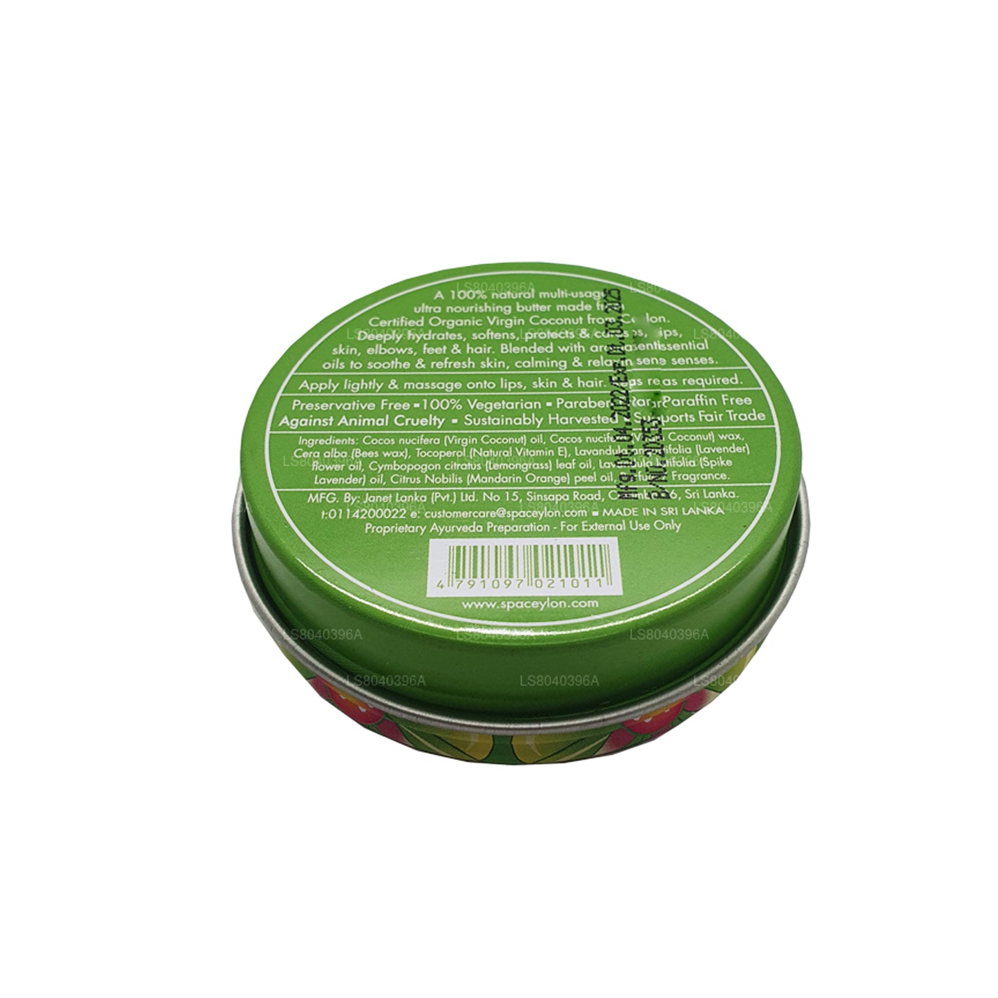 Spa Ceylon, burro naturale alla citronella, mandarino e cocco vergine (25 g)