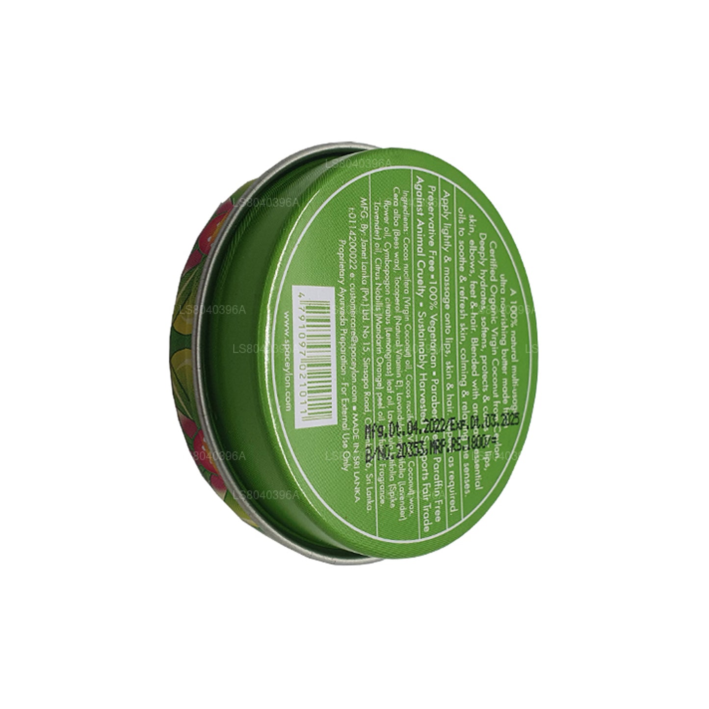 Spa Ceylon, burro naturale alla citronella, mandarino e cocco vergine (25 g)