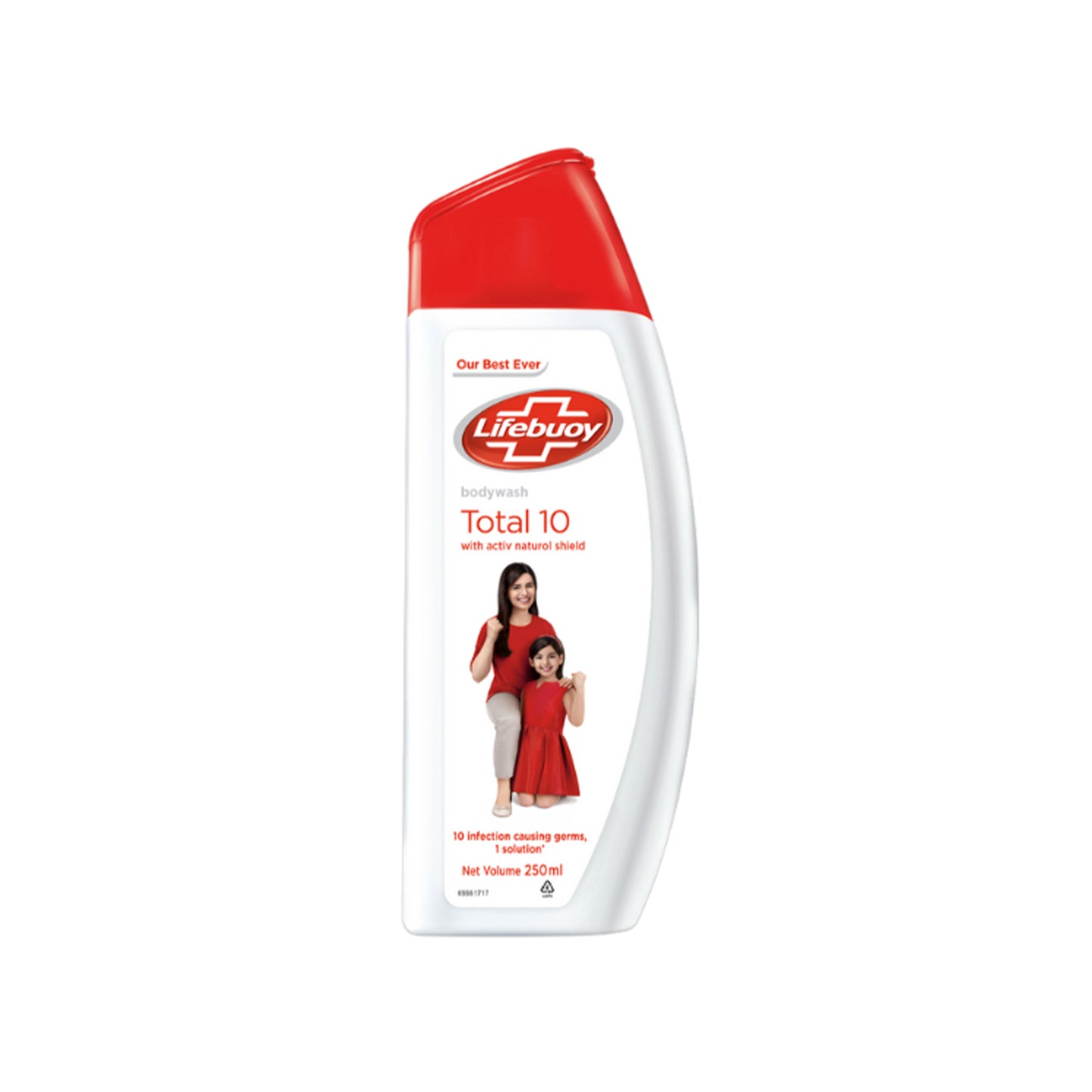 Bagnoschiuma Lifebuoy Total 10 (250 ml)