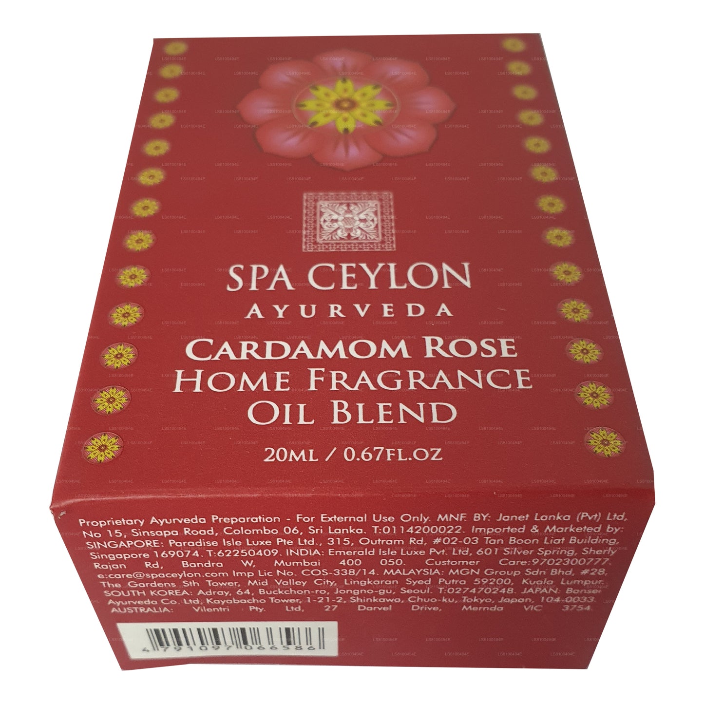 Spa Ceylon Cardamom Rose - Miscela di aromi per la casa (20ml)