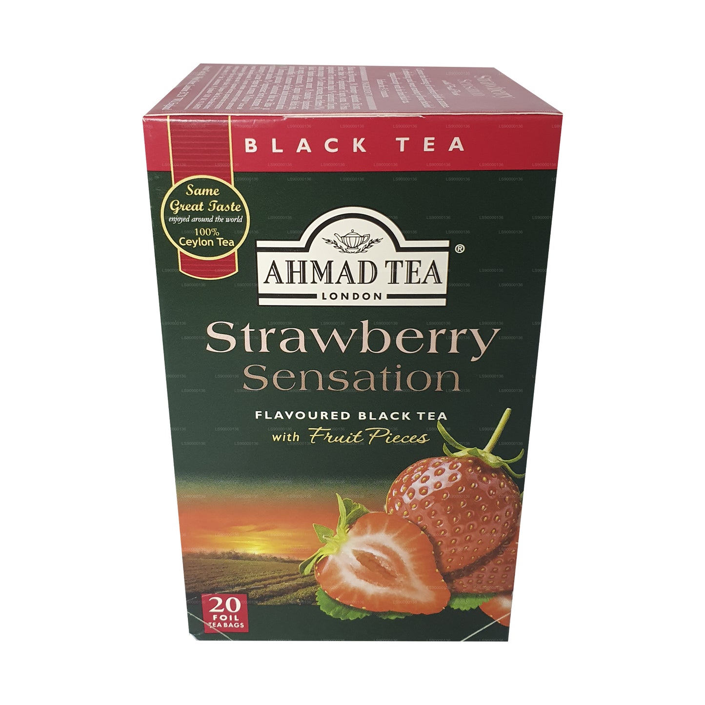 Ahmad Tea Strawberry 20 bustine di tè in alluminio (40 g)