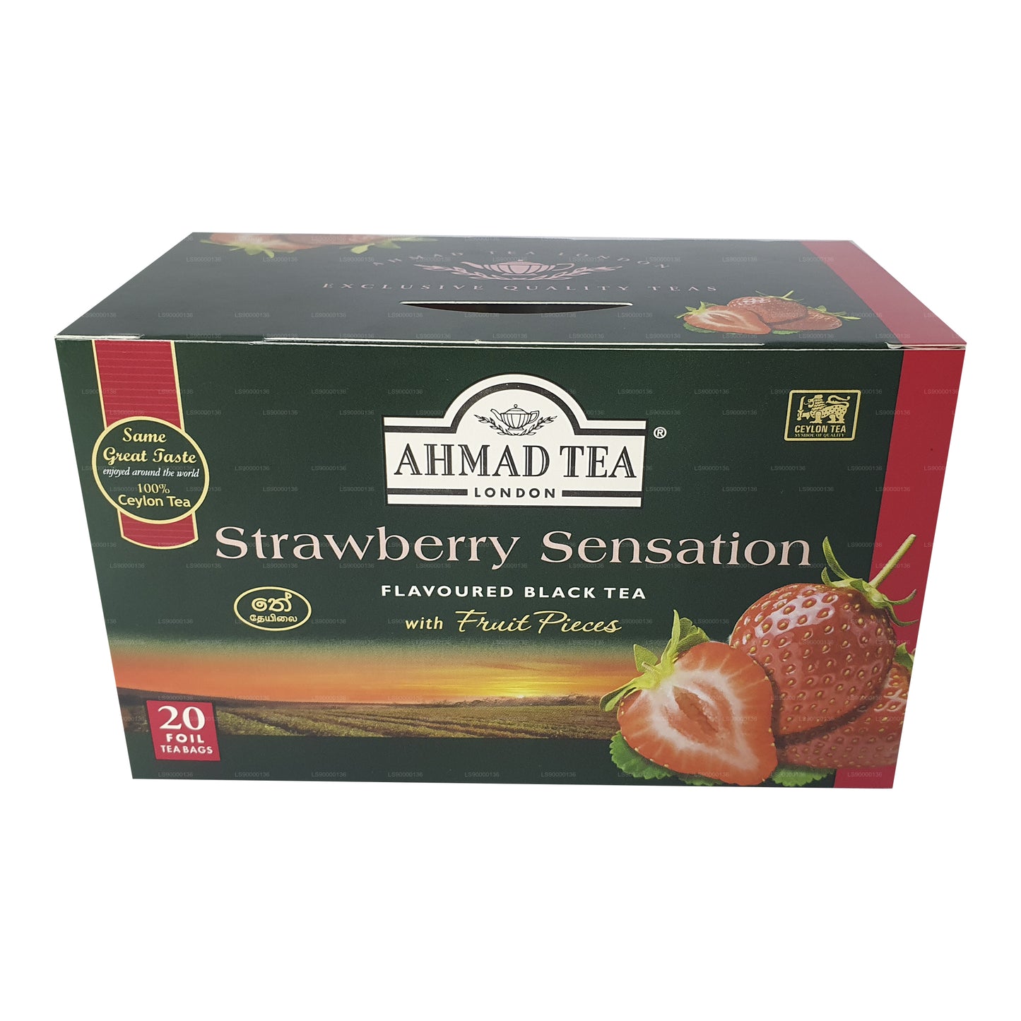 Ahmad Tea Strawberry 20 bustine di tè in alluminio (40 g)