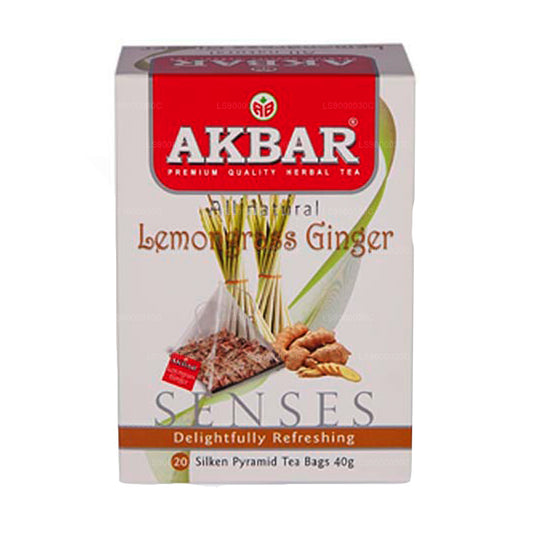 Akbar Lemon Grass & Ginger (40g) 20 bustine di tè