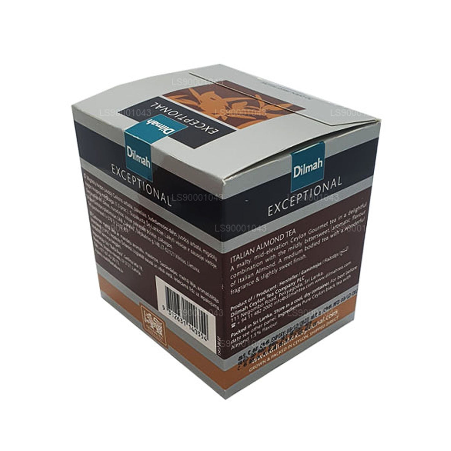 Dilmah Exceptional Italian Mandorle Real Leaf Tè (40g) 20 bustine di tè