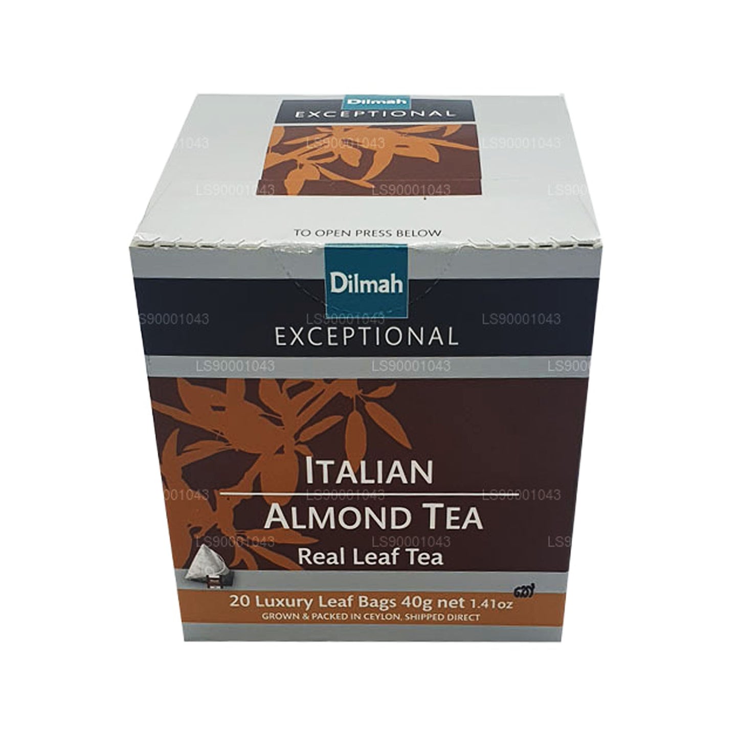 Dilmah Exceptional Italian Mandorle Real Leaf Tè (40g) 20 bustine di tè