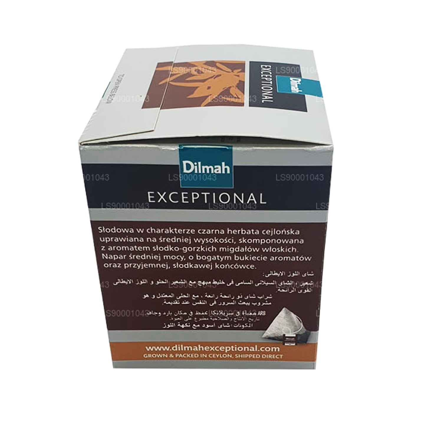 Dilmah Exceptional Italian Mandorle Real Leaf Tè (40g) 20 bustine di tè