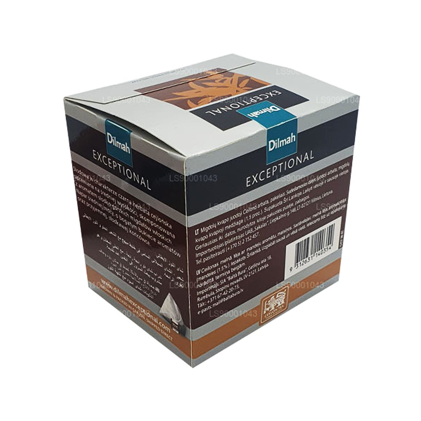 Dilmah Exceptional Italian Mandorle Real Leaf Tè (40g) 20 bustine di tè