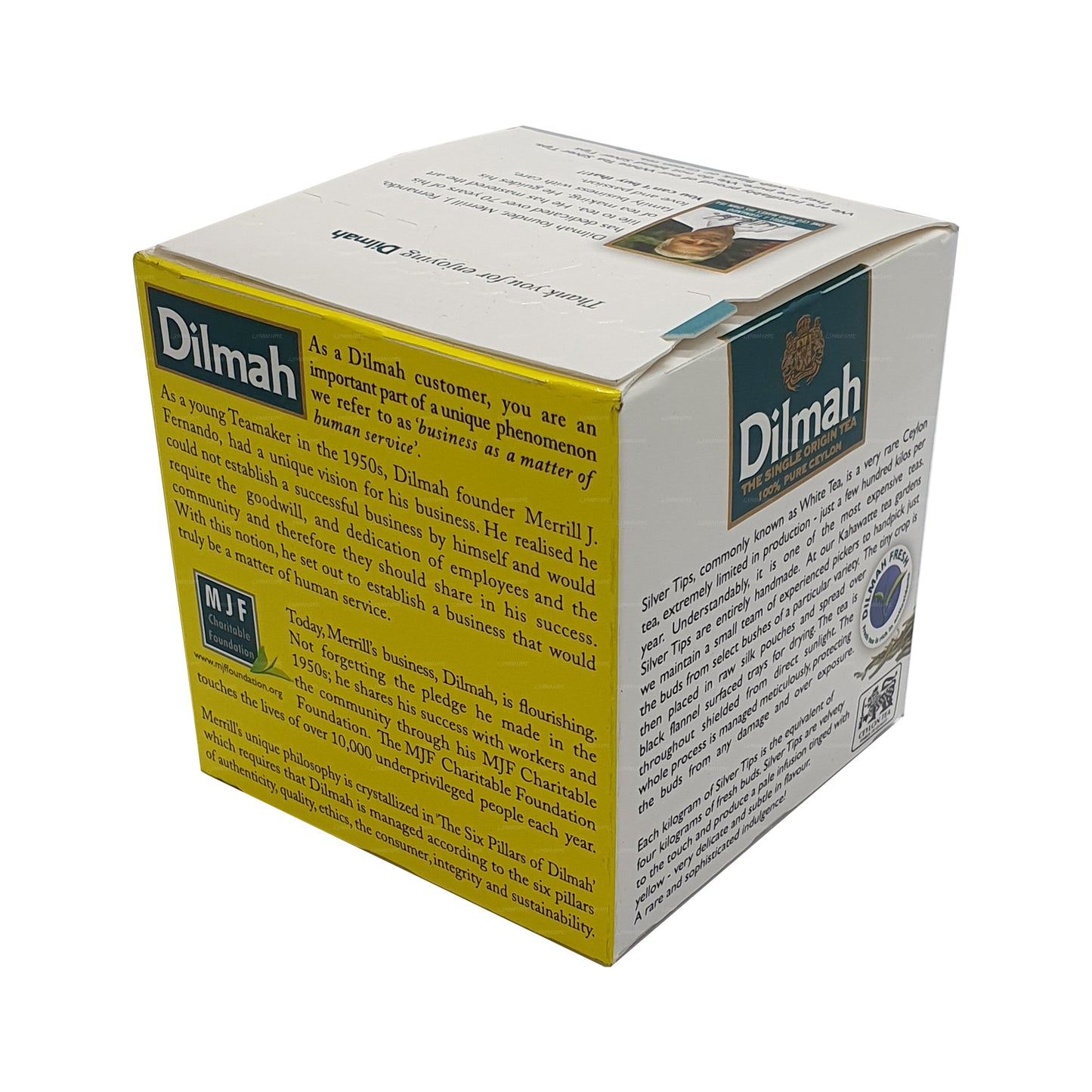 Dilmah Real White Tea Ceylon Silver Tips (20 g) 10 bustine di tè