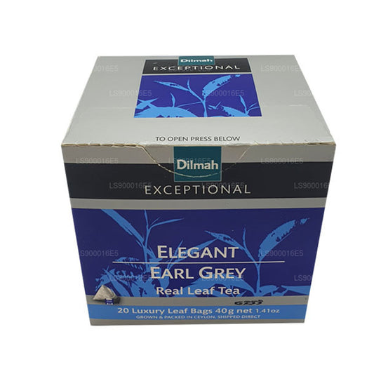 Dilmah Exceptional Elegant Earl Grey Real Leaf Tea (40 g), 20 bustine