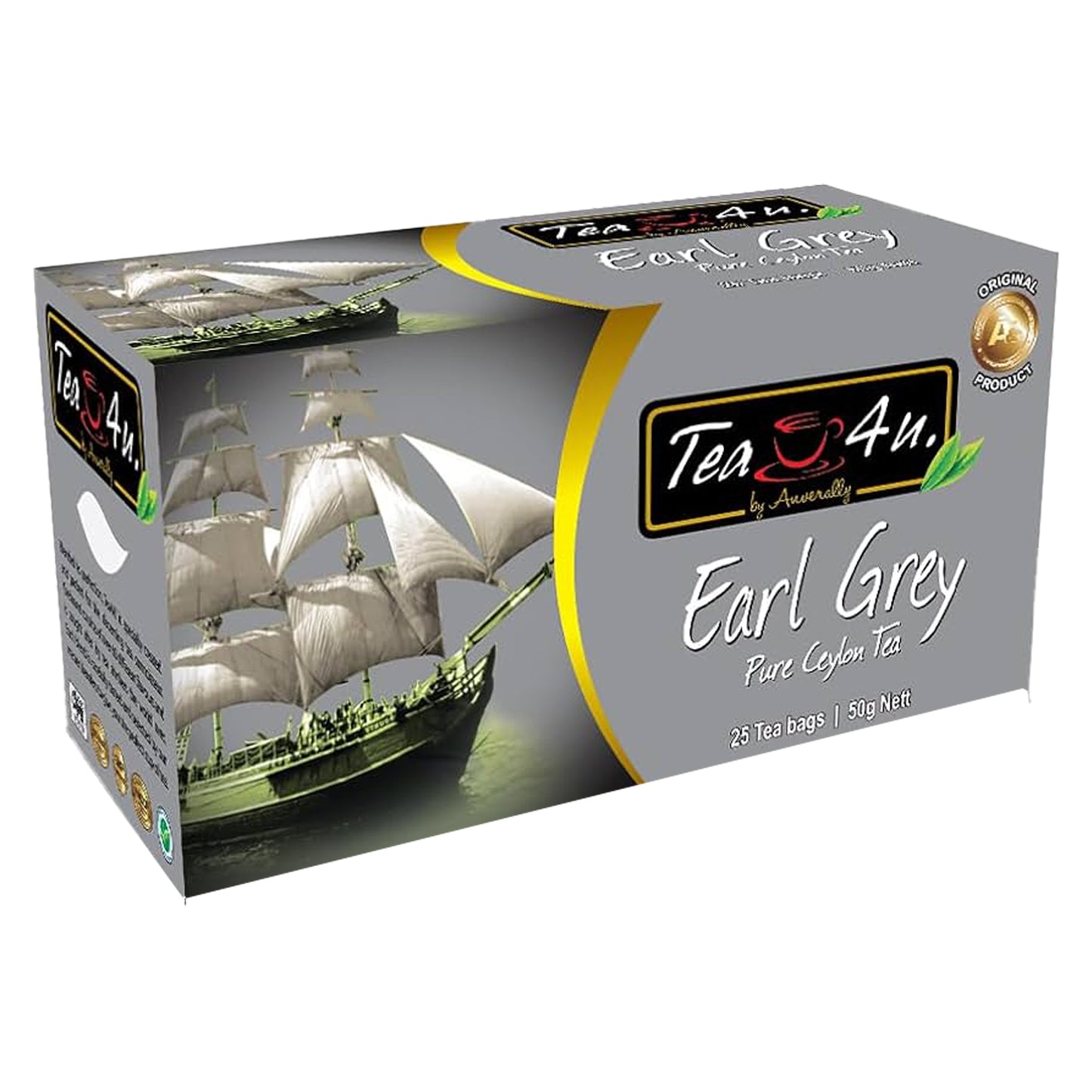 Tea4U Earl Grey (50g) 25 bustine di tè